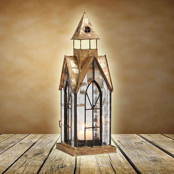 Architectural Tea Light Candle Lantern: Hampton