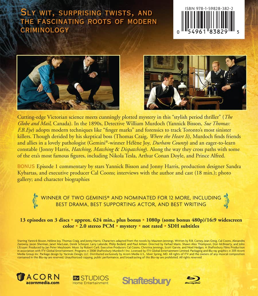 Murdoch Mysteries: Season 1 DVD & Blu-ray