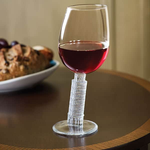 Leaning Tower of Pisa Wine Glass