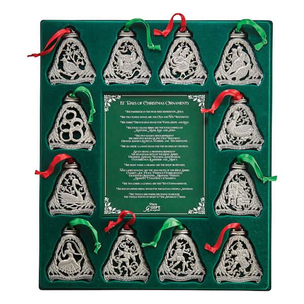 12 Days of Christmas Ornaments Set