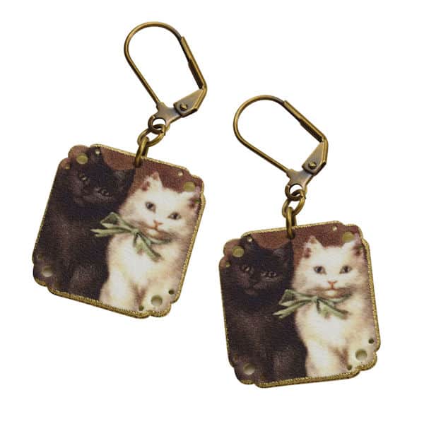 Victorian Cats Earrings