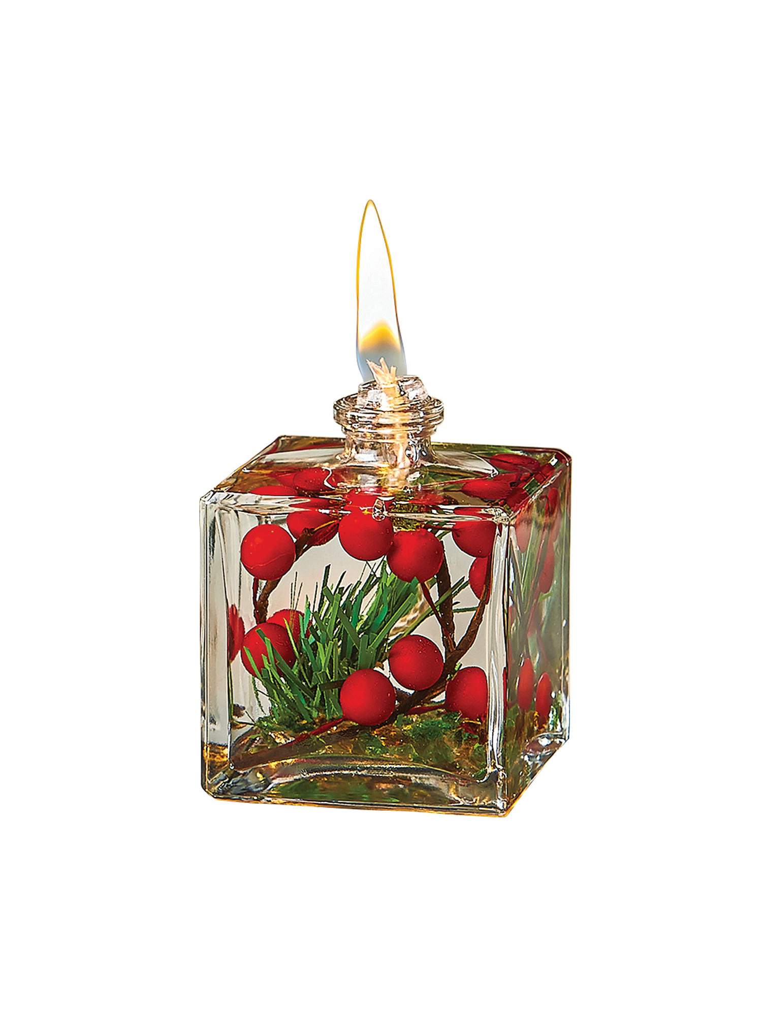 Red Berries Liquid Paraffin Refillable Candle