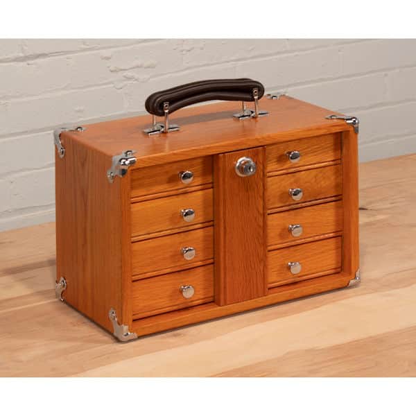 Oak 4-Drawer Cabinet