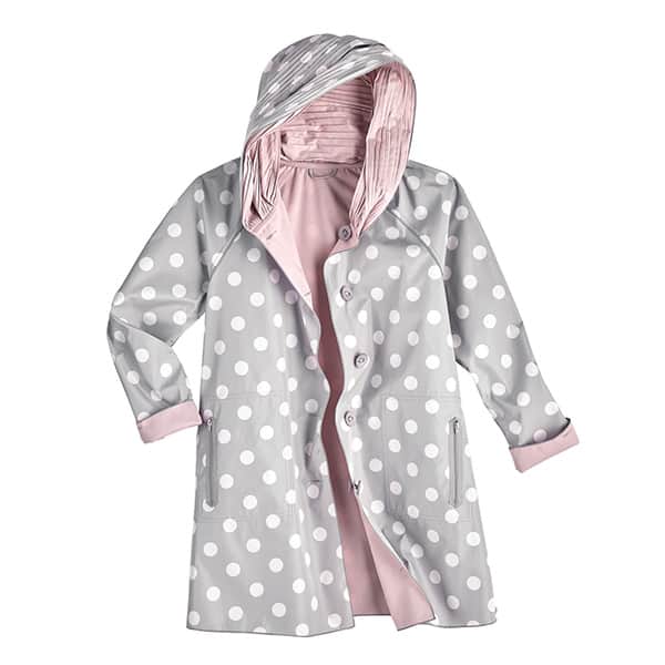 Polka Dot Reversible Raincoat