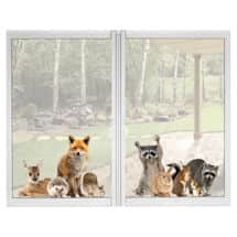 Alternate image Raccoon and Friends Window Cling