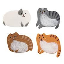Alternate image Kitty Cat Felted Coasters