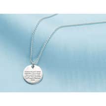 Promise Me Christopher Robin Quote Pendant - Sterling Silver Engraved Necklace