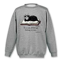Alternate image Edward Gorey - "To A Cat" Shirts