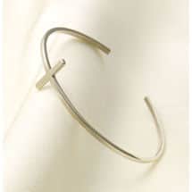 Alternate image Simple Cross Cuff Bracelet - Sterling Silver