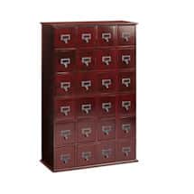 Library Catalog Media Storage Cabinet - 24 Drawer - Stores 288 CDs or DVDs