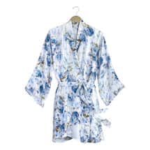 Alternate image Blue Hydrangea Silk Robe