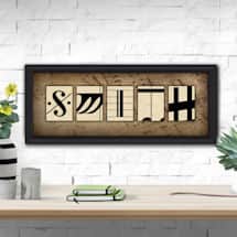 Alternate image Personalized Music Print: Framed Canvas