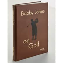 Leather-Bound Bobby Jones on Golf Leather Book with Initials