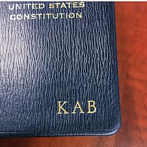 Alternate image Leatherbound Pocket-Size US Constitution - With Initials