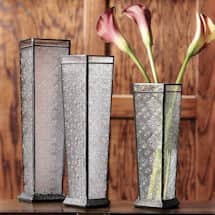 Alternate image Art Glass Vase Trio