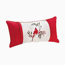 Alternate image Winter Birds Embroidered Pillow