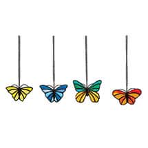Alternate image Butterfly Stained Glass Hangers Set of 4