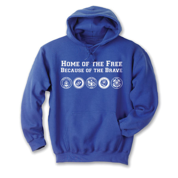 Product image for Home of the Free Because of the Brave T-Shirt or Sweatshirt