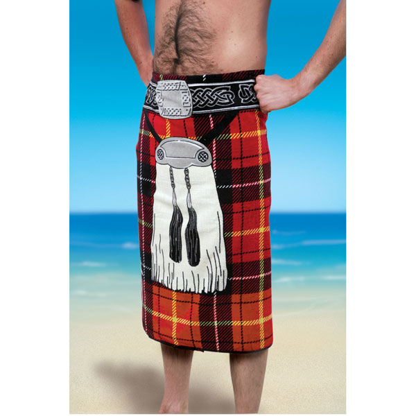Scottish Kilt Beach Towel