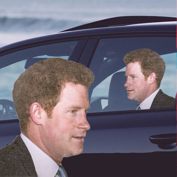 Ride With Prince Harry Car Decal - Right Facing
