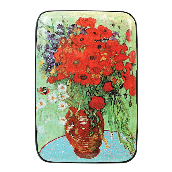 Product image for Fine Art Identity Protection RFID Wallet - van Gogh Poppy Vase