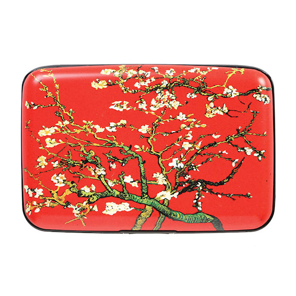 Product image for Fine Art Identity Protection RFID Wallet - van Gogh Red Branches