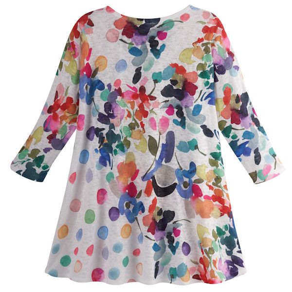 Watercolor Floral Tunic