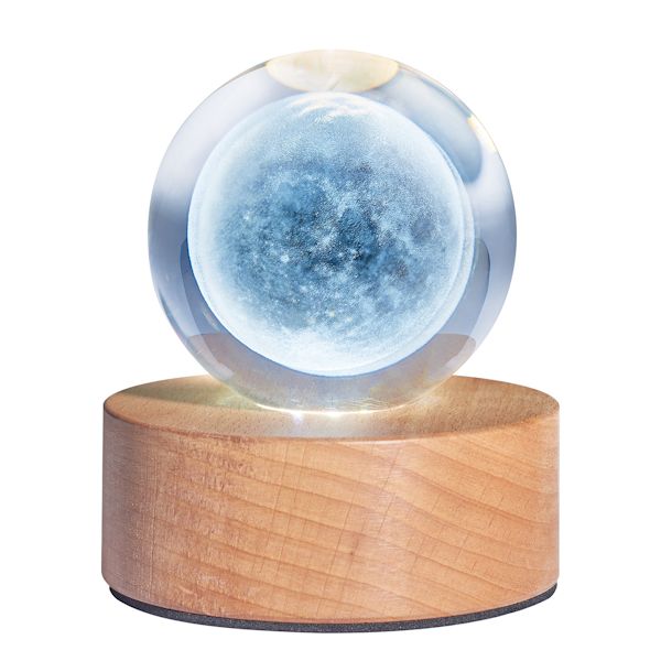 Product image for Glass Moon on LED Base