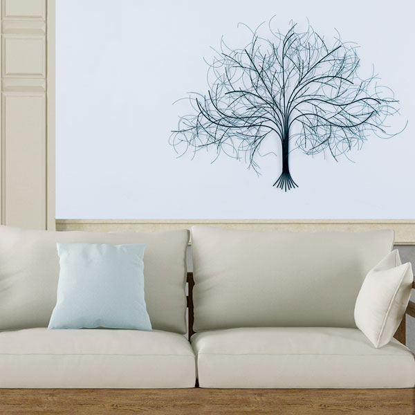 Product image for Black Tree Metal Wall Art