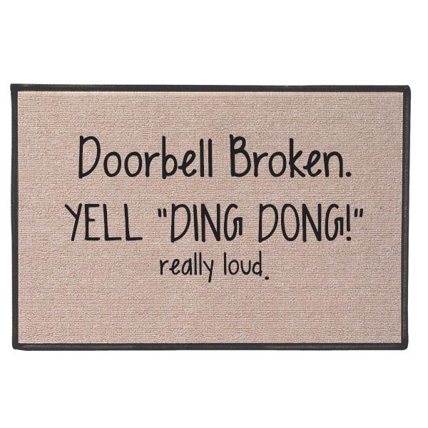Yell 'Ding Dong!' Doormat