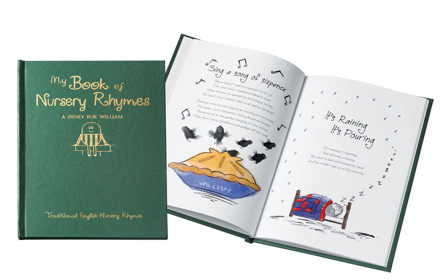 Personalized Traditional English Nursery Rhymes Book