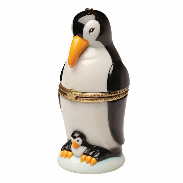 Product image for Porcelain Surprise Ornament - Penguin with Baby