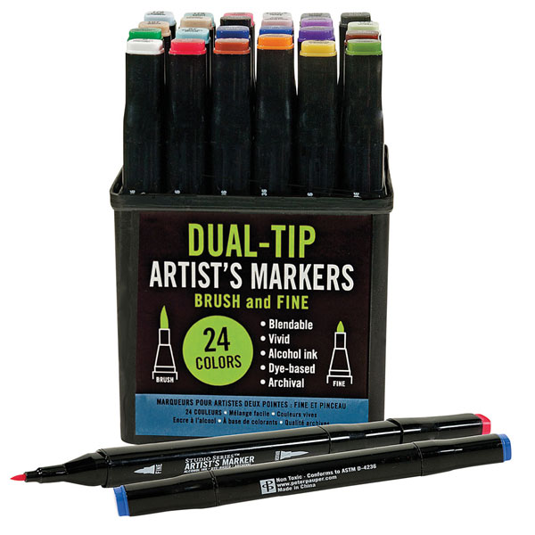 Dual-Tip Artist's Markers Set