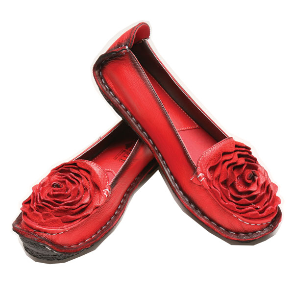 Roses Loafers - Full Grain Leather - Designed In France