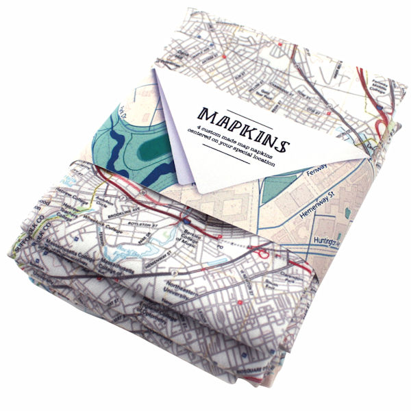 Personalized Hometown Napkins - Set of 4