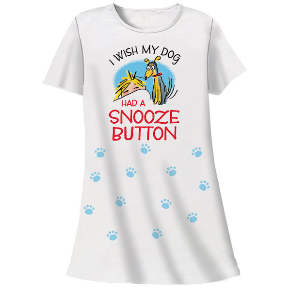 Dog Snooze Button Nightshirt