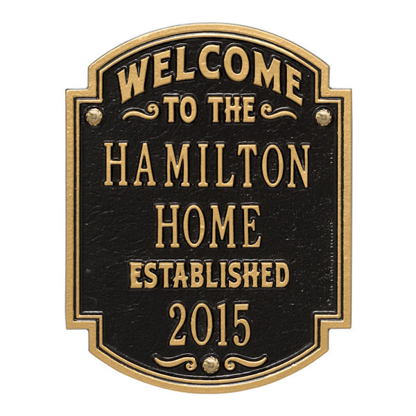 Product image for Personalized Heritage Welcome Anniversary Plaque