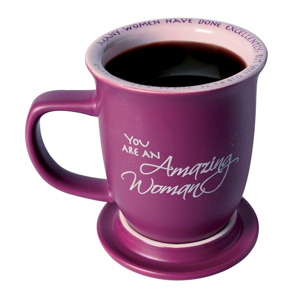 Proverbs 31:29 "Amazing Woman" Mug & Coaster Set