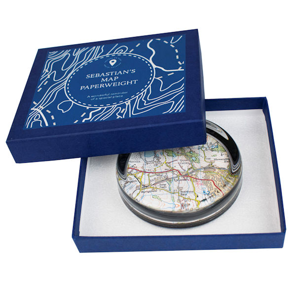Product image for Personalized Map Paperweight - Centered on your address