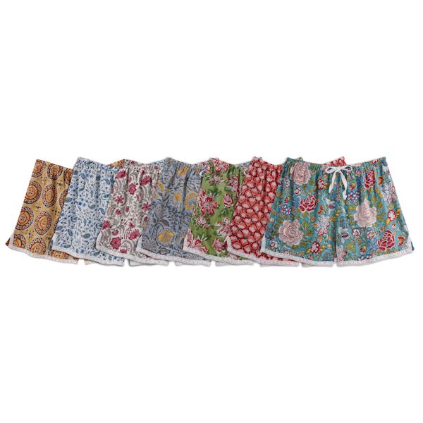 Women"s Sleep Shorts of 7 Floral Cotton Shorts | Acorn | Acorn