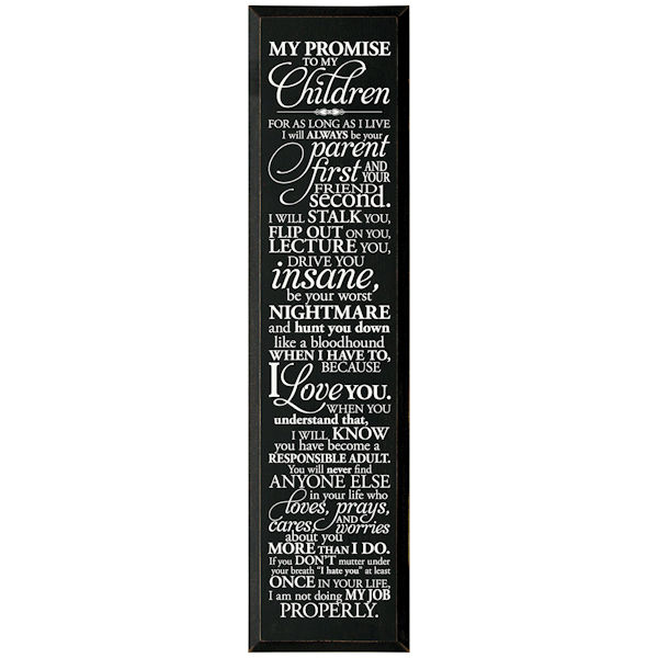 Product image for My Promise Wood Plaque 