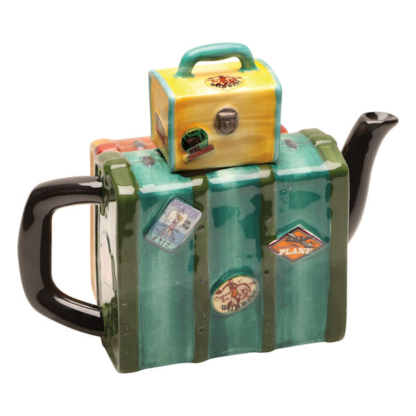 Luggage Stack Teapot