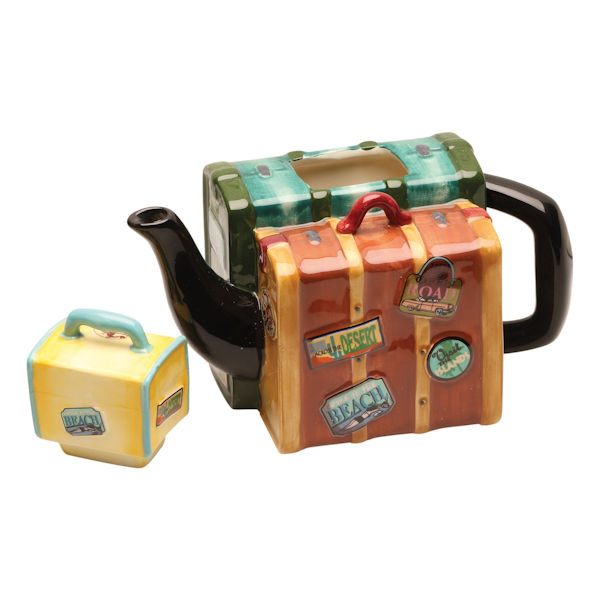 Luggage Stack Teapot