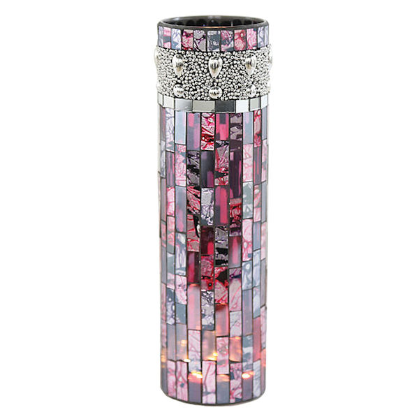 Beaded Mosaic LED Vase