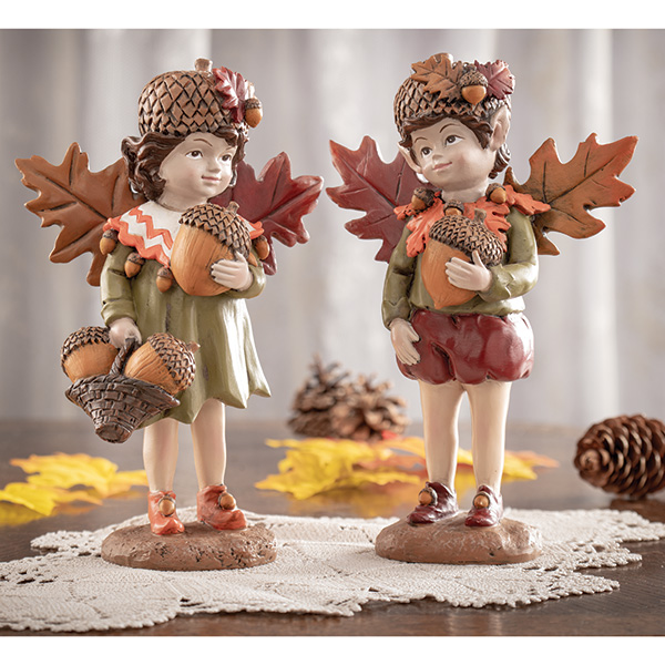Audrey & Ignatius Autumn Fairies Figurines