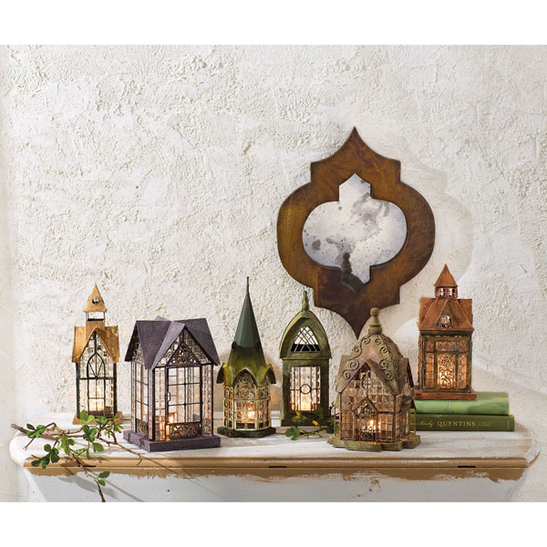 Product image for Architectural Tea Light Candle Lantern: Devonshire
