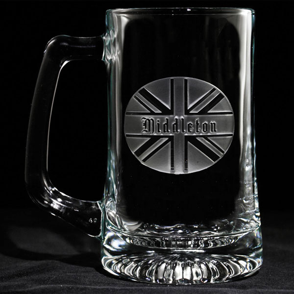 Personalized British Pride Beer Mug