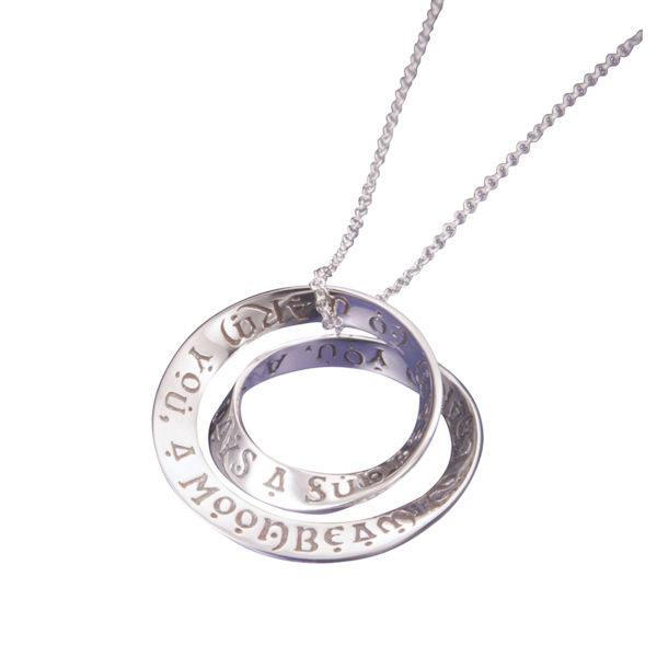 Irish Blessing Double Mobius Necklace