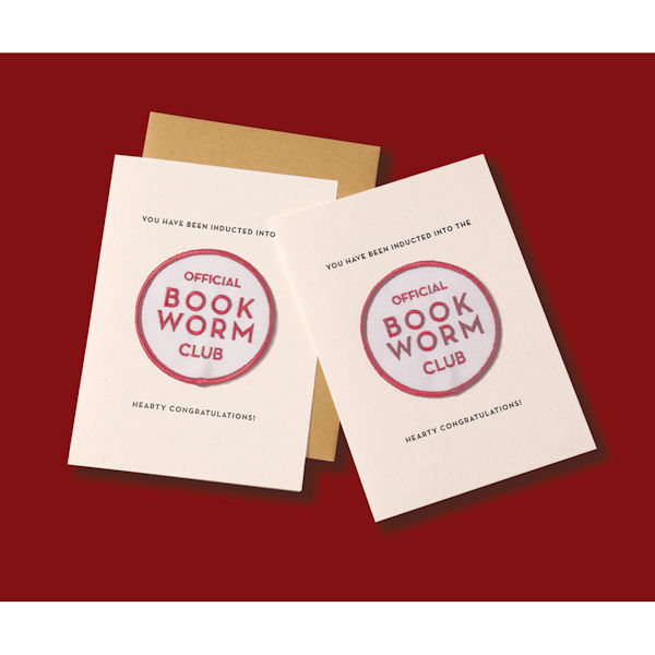 Book Worm Patch Note Cards