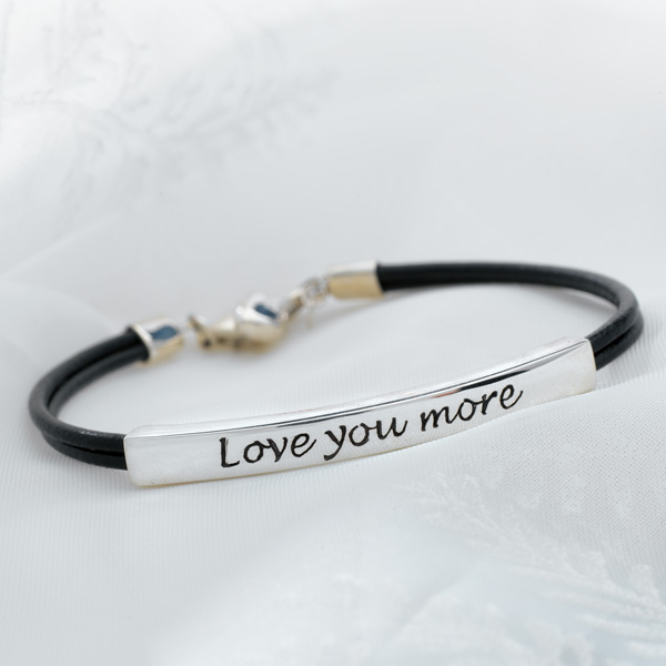 Love You More Bracelet - Sterling Silver